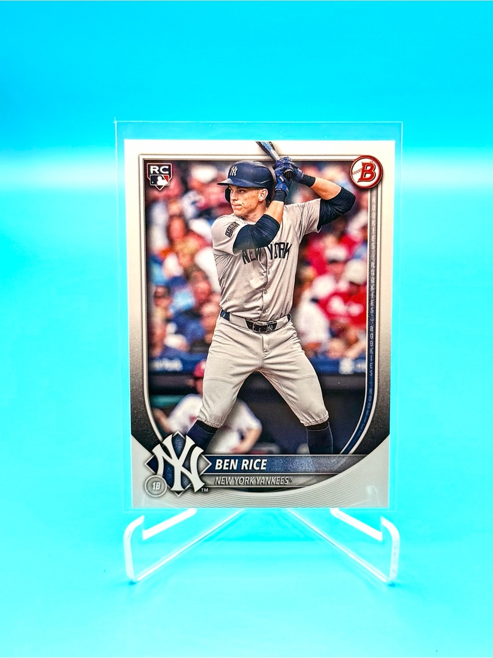 🔥Ben Rice Rookie Lot! 🔥Topps Chrome & Holiday Rookie + Bowman Rookie! 🤩 - Picture 6 of 8